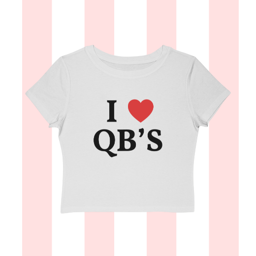 I Love Quarterbacks Baby Tee
