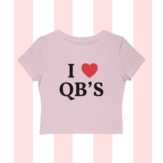 I Love Quarterbacks Baby Tee