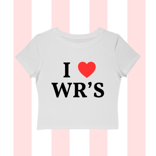 I Love Wide Receivers Baby Tee