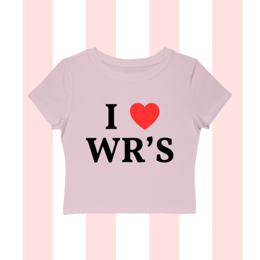 I Love Wide Receivers Baby Tee
