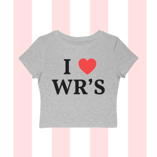 I Love Wide Receivers Baby Tee