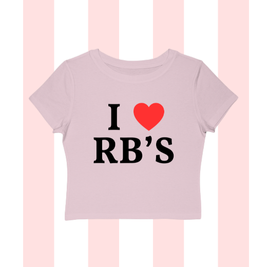 I Love Running Backs Baby Tee