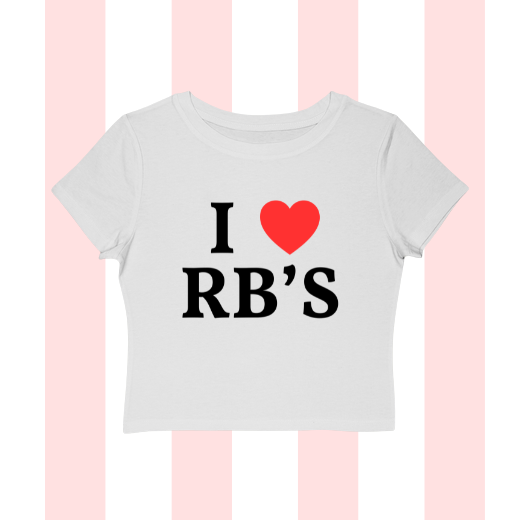 I Love Running Backs Baby Tee
