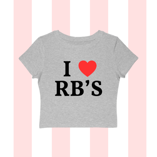 I Love Running Backs Baby Tee